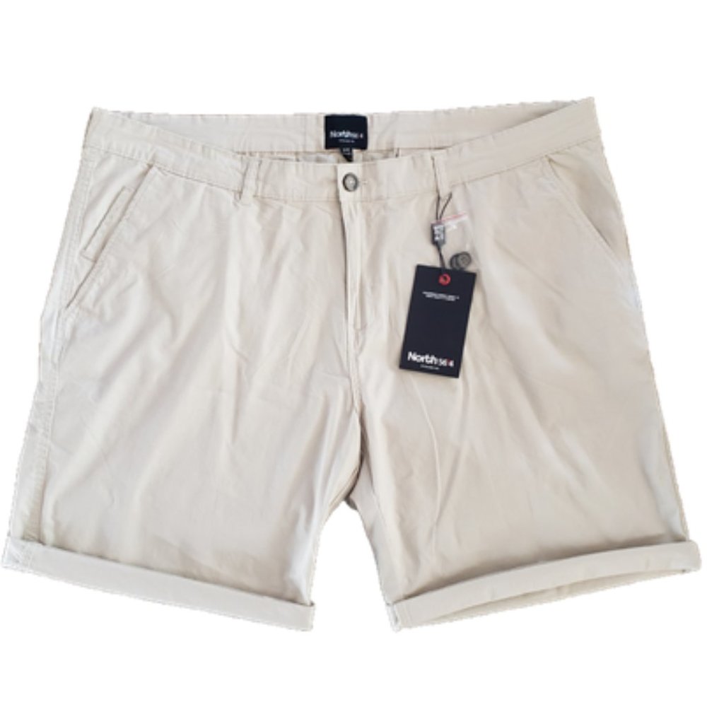 NORTH 56°4 STRETCH CLASSIC FIT CHINO SHORTS SAND